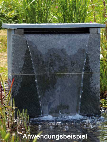 Waterfall 30 Anwendung im Gartenteich