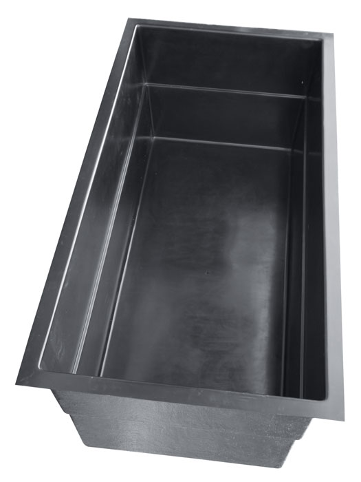 Teichbecken aus GFK mit einem Fassungsvermögen von 3.300 Liter