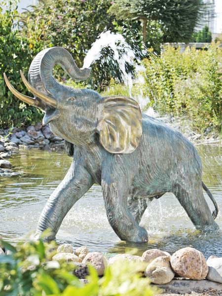 junger-elefant-bronze Bronzefigur Junger Elefant (Art.Nr. 88171)