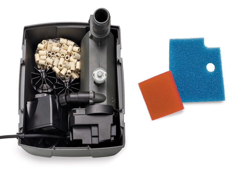 Filtermedien des Unterwasserfilters Filtral 3000