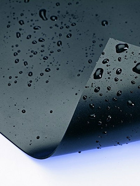 Schwarze PVC-Teichfolie in Schwarz