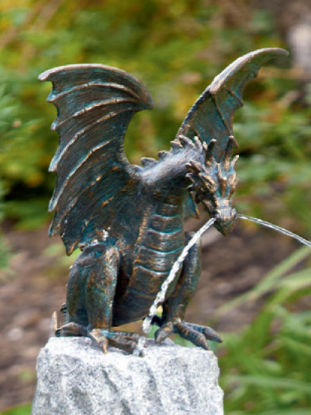 terrador-drache-bronze Bronzefigur Drachenvogel Terrador (Art.Nr. 90166)