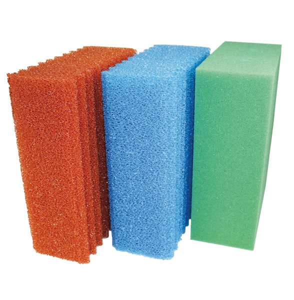 Filterschwaemme blau 56678, gruen 56679 und rot 56677 fuer BioTec