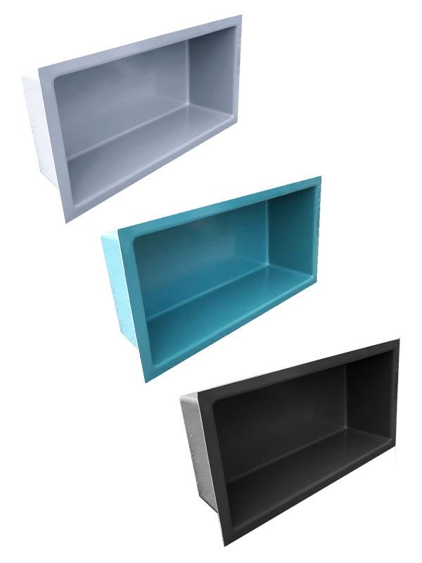 Eckiges Teichbecken aus GFK mit 750 Liter Fassungsvermögen