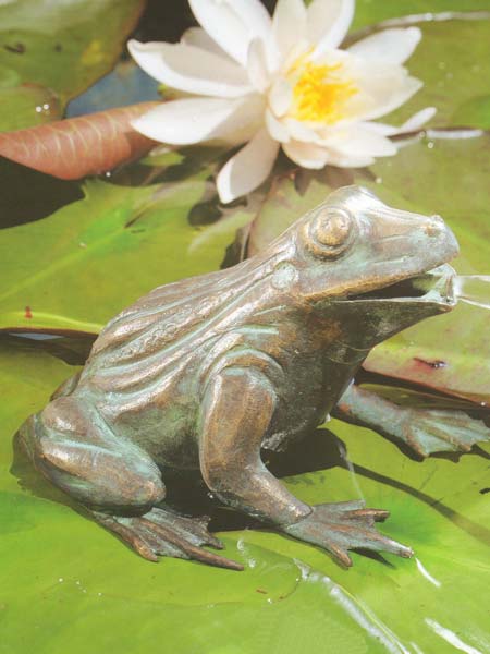 frosch-wasserspeier Bronzefigur Frosch (Artikel Nr. 90110)