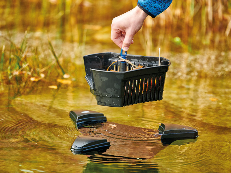 SwimSkim 50 einfache Leerung des Skimmerkorbes per Hand