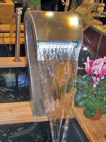 Edelstahl Wasserfall 45cm - Teich Wasserspiel Für  Produktbild-Vorschau 9