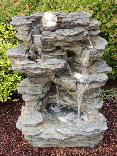 Wasserfall-Brunnen Zidan aus Polystone (Art.Nr. gr963)