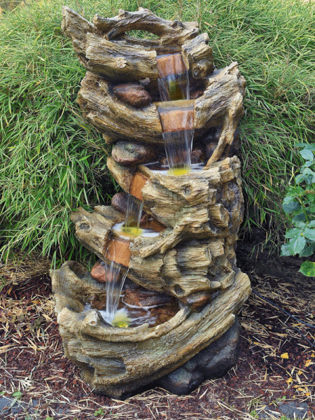Wasserfall-Brunnen Fonto aus Polystone (Art.Nr. gr192)