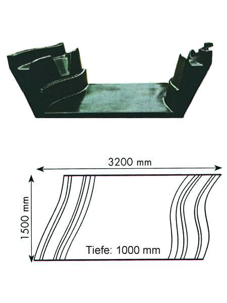 Teich-Element 'Koi 1000 - Bogen' (GFK) (Art.Nr. KRU16110)