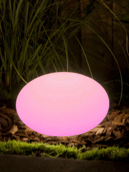 Sphärenleuchte Oval 28 pink