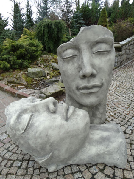 Betonbüste - Gesicht &#039;Mann&#039; - Skulptur - XXL-Produkt