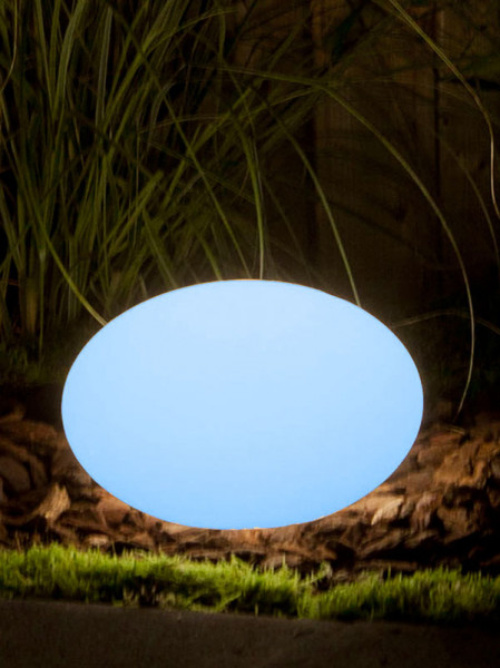 Sphärenleuchte Oval 28 blau