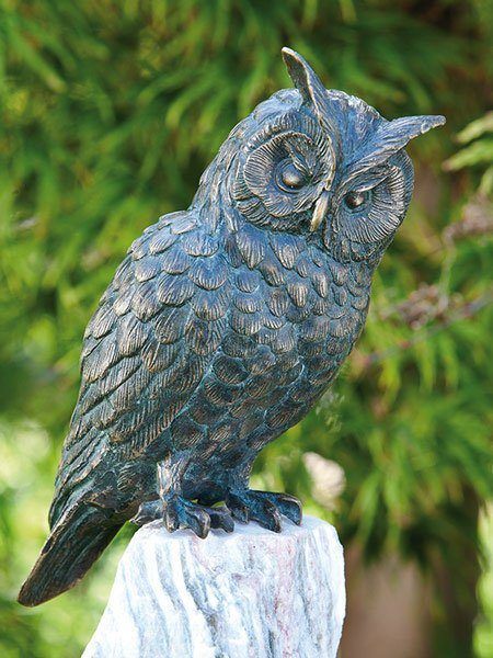 Bronzefigur Waldohreule by Rottenecker